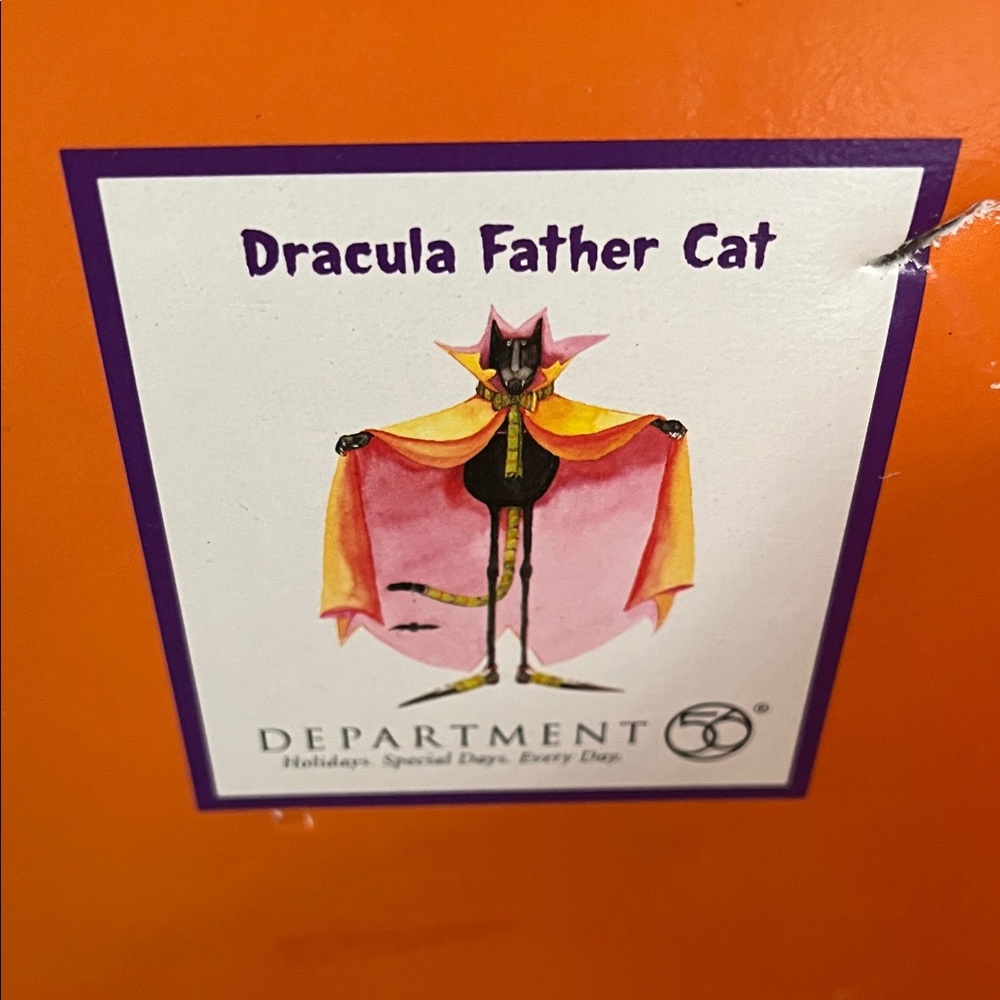 Krinkles Department 56 -   Dracula Father Cat Figurine NWT and box - Picture 3 of 5